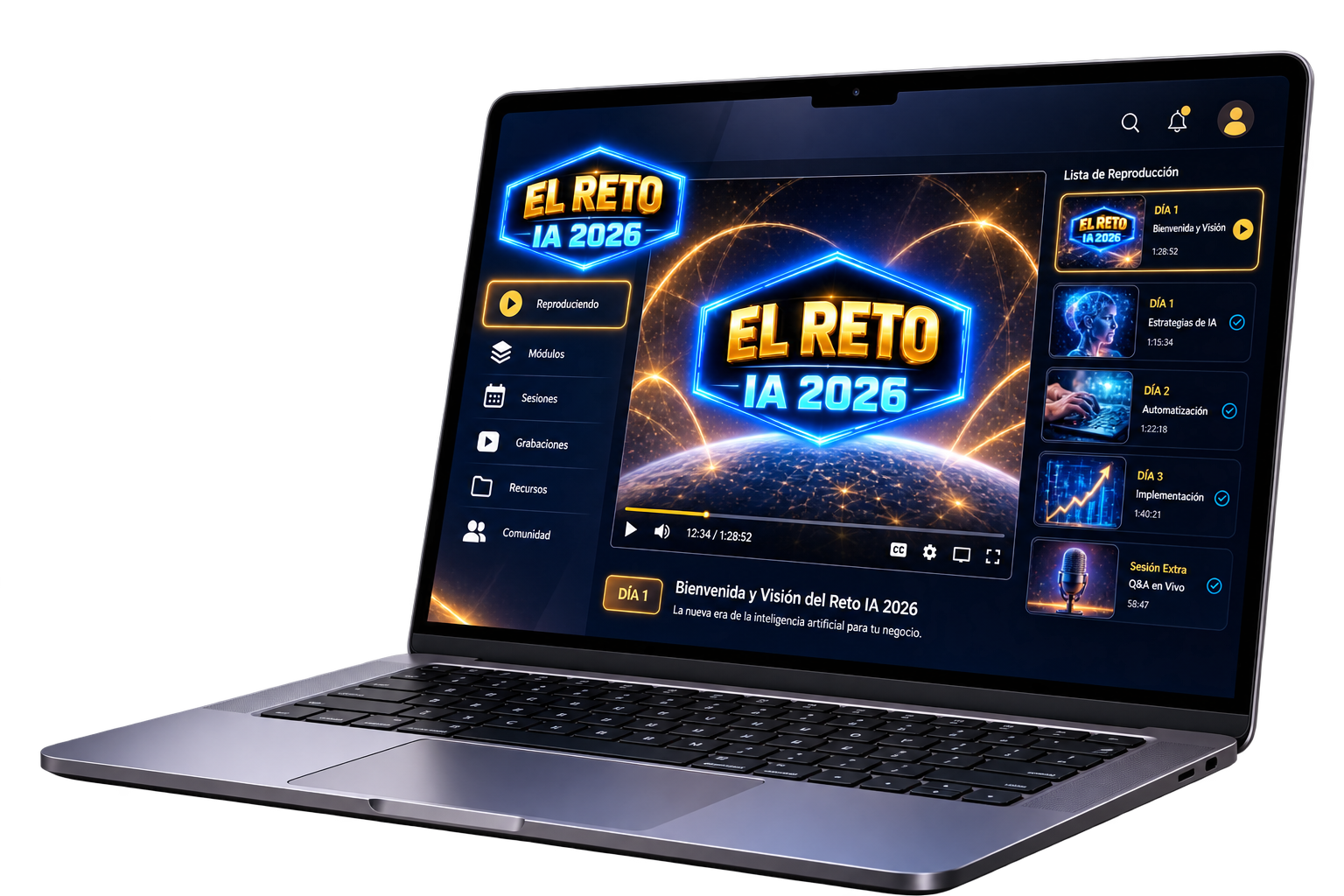 Acceso Diamante: grabaciones de todas las sesiones del reto disponibles por 30 días